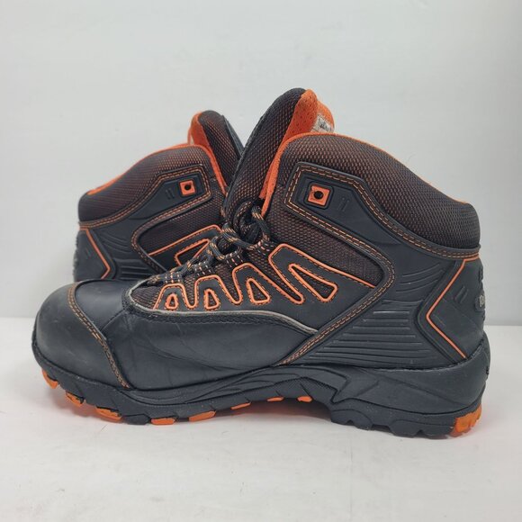RefrigiWear Men\'s Black & Orange Insulated Waterproof Work Boots US Size 9.5 main image 7